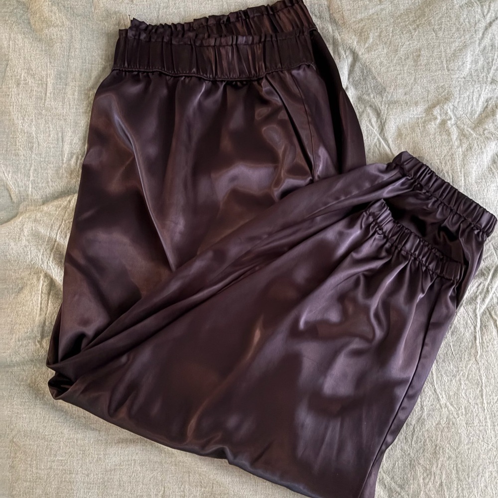 Lane Bryant Satin Pants - Black